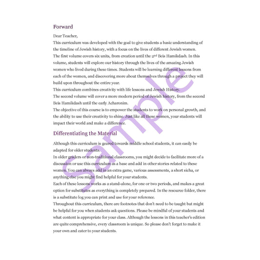 SAMPLE - Discovering Our History Vol. 1