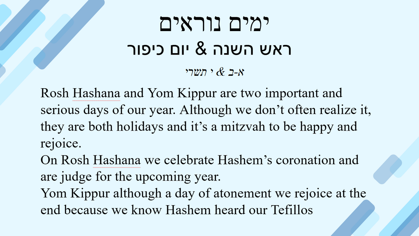 The Jewish Calendar - Yedios Klalios