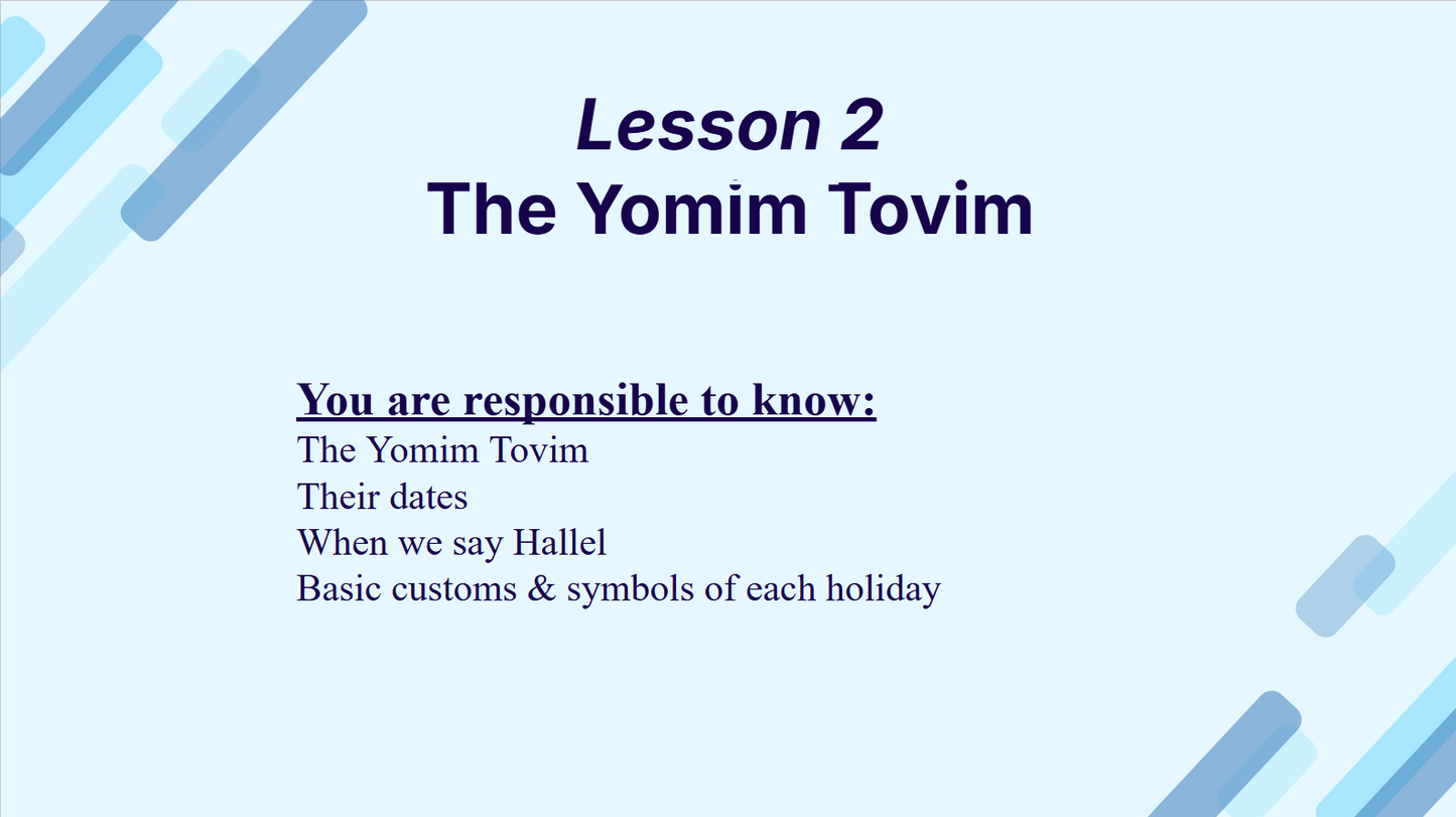 The Jewish Calendar - Yedios Klalios