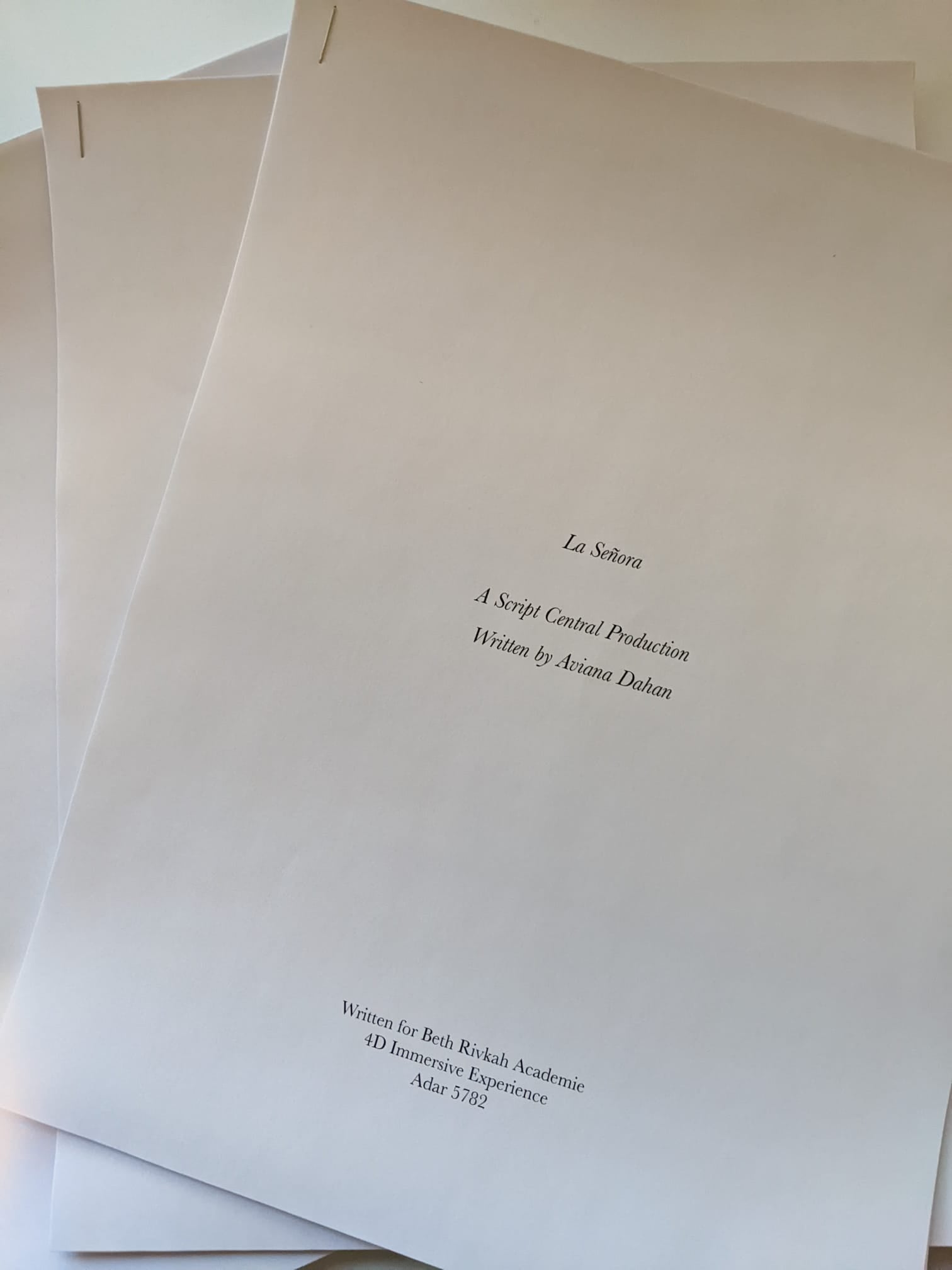 Production Scripts – Judaic Resources