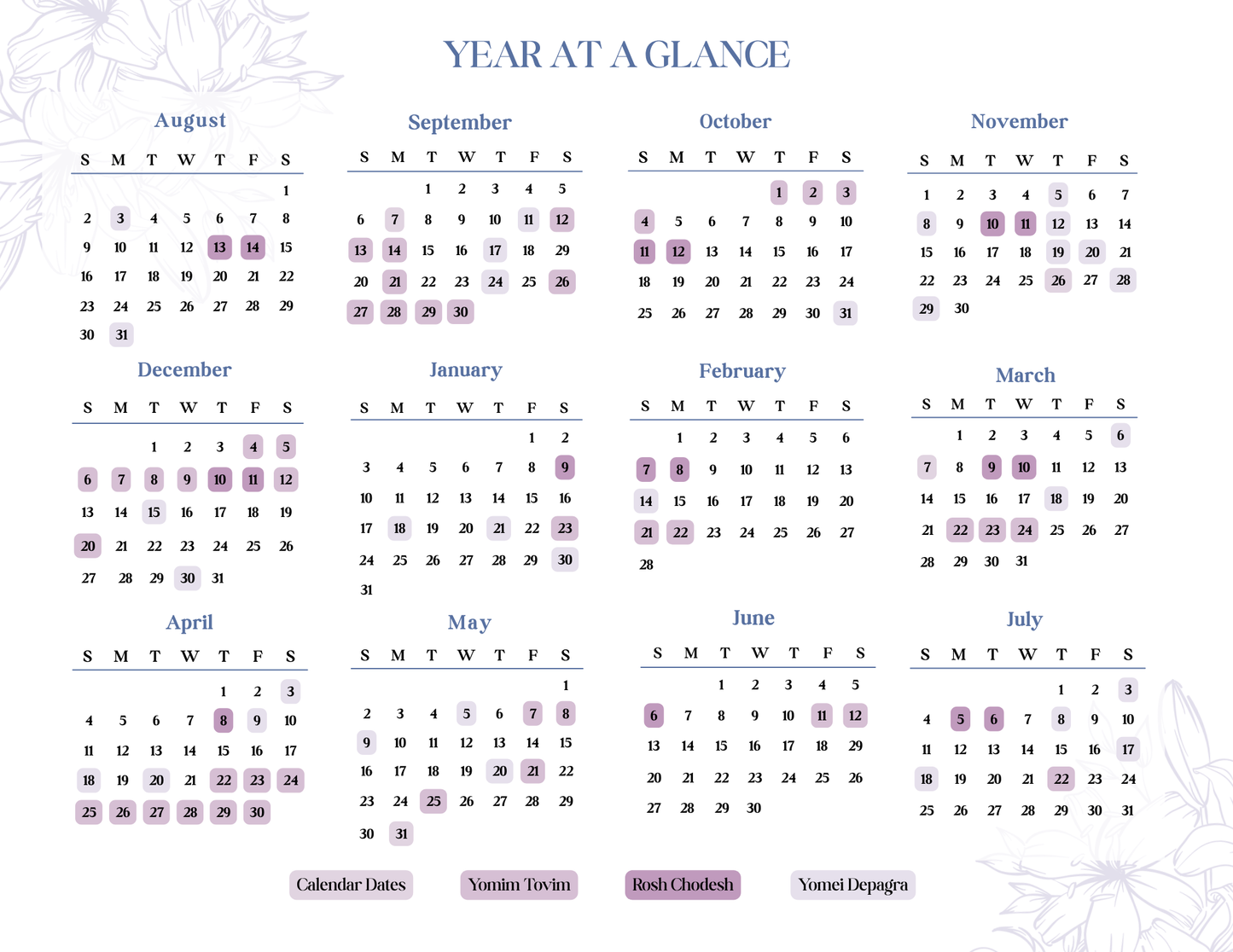 5787 Chabad Teacher Planner