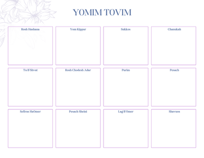 5787 Chabad Teacher Planner