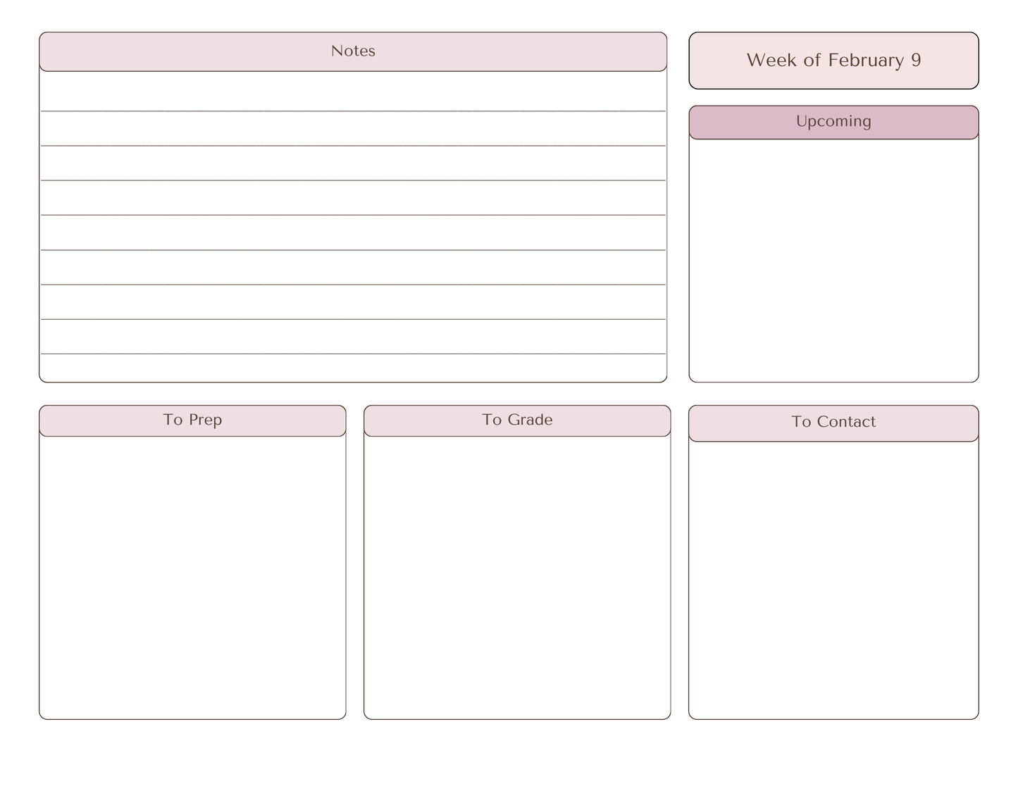 Chabad Teacher Planner *Printed*