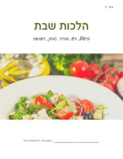 Cooking on Shabbos workbook