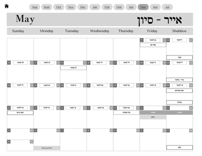 Digital Chabad Teacher Planner 5786
