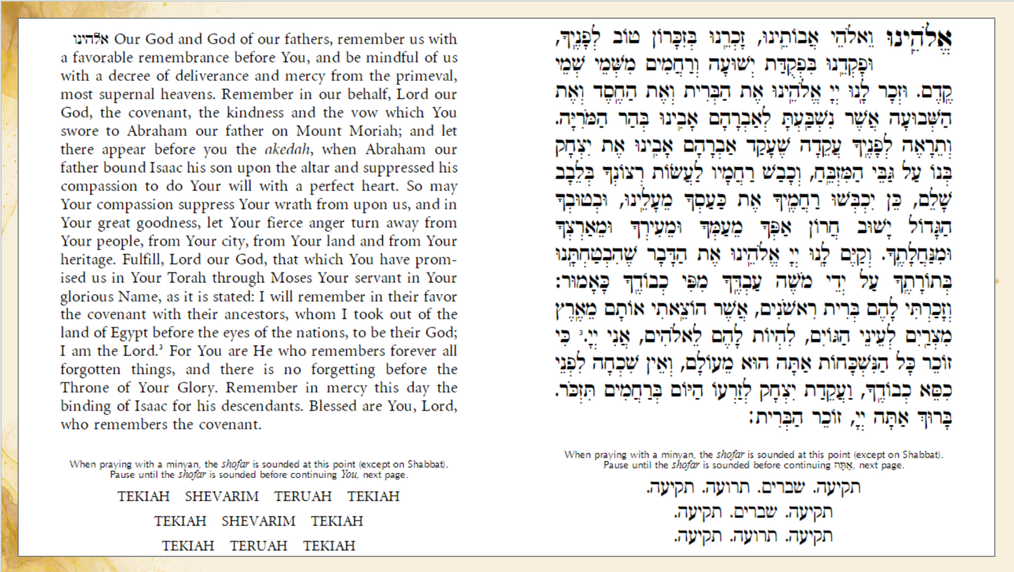 Tishrei Davening - Peirush Tefillah Exclusive