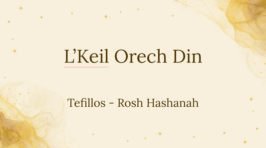 Tishrei Davening - Peirush Tefillah Exclusive
