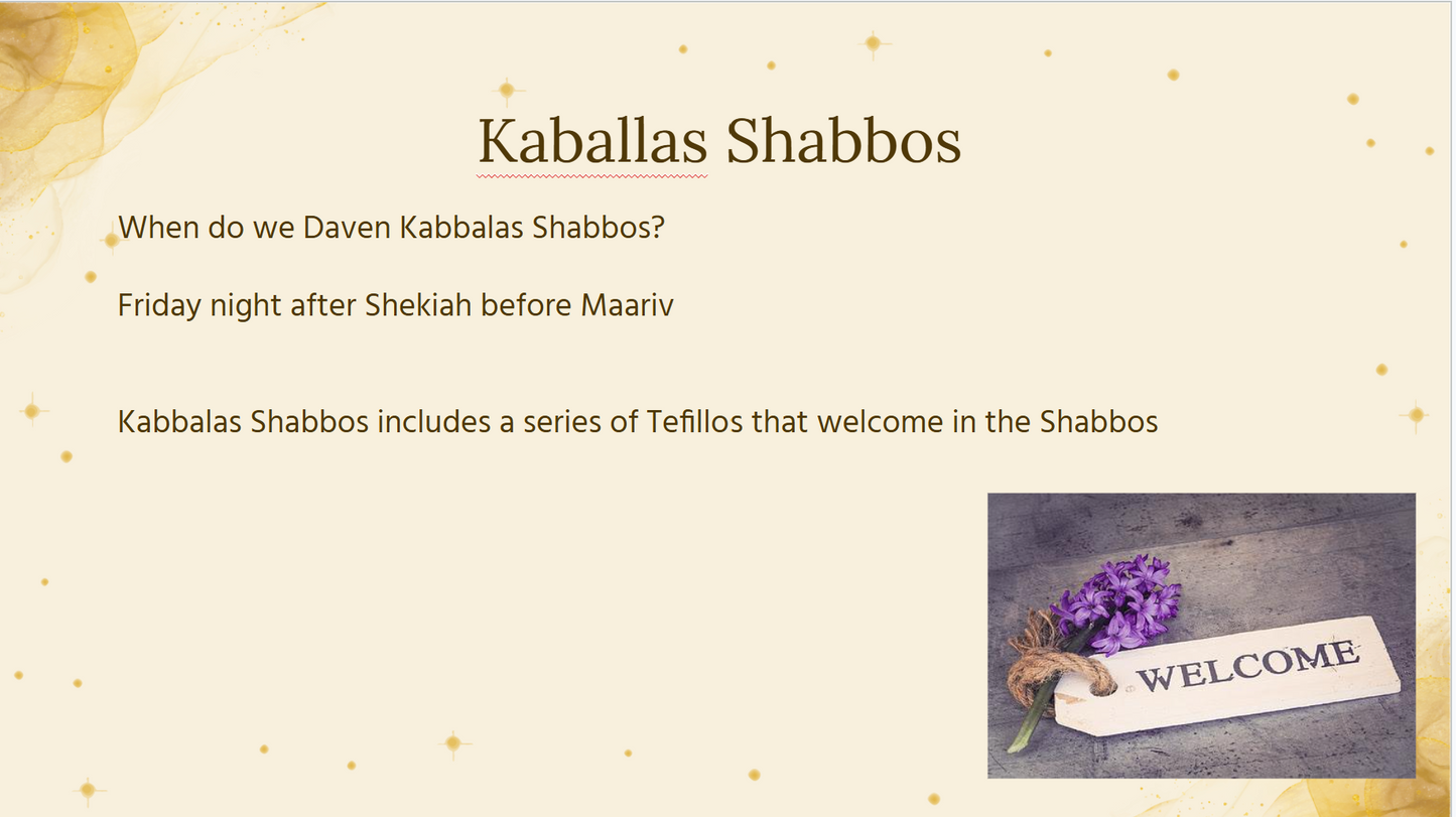 Shabbos & Yom Tov Davening Resources