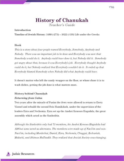 History of Chanukah: Yehudis’ Bravey that Saved our Nation