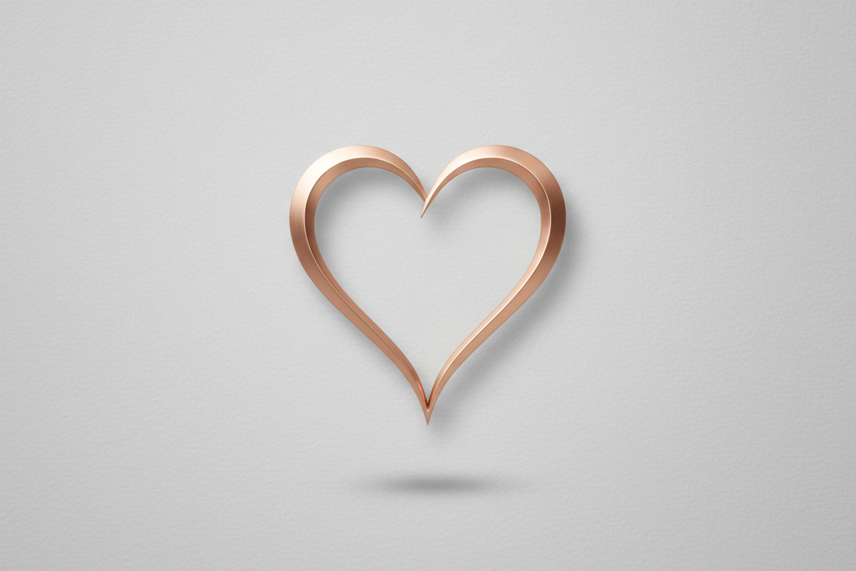 a heart shape